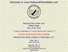 Tablet Screenshot of nationalpoliceweek.com